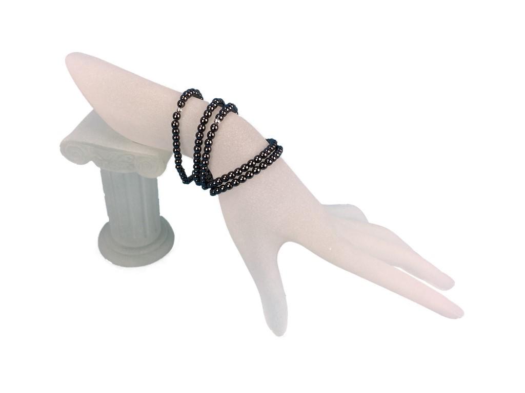 Hämatit Armband 4 mm – Edelstein Armband Damen