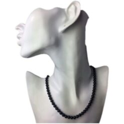 Onyx Herrenkette 6 mm glatt – Edelstein Halskette