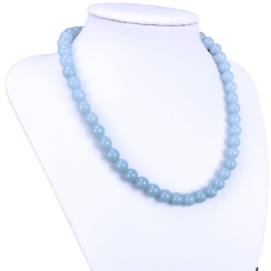 Alternative view of Angelit Halskette Damen 925 Silber – Classic Design Edelstein Kette